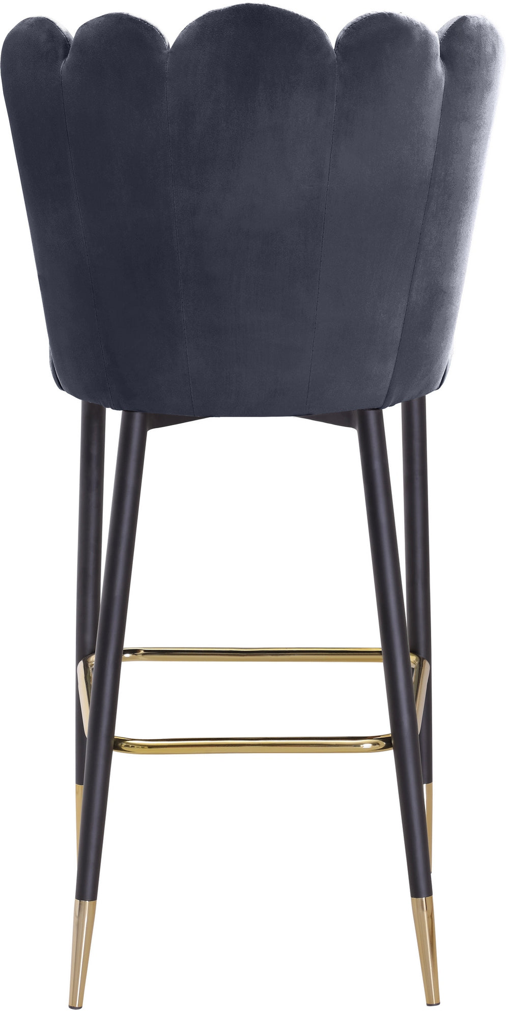 Anita Stool In Grey Velvet