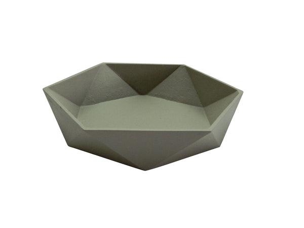 Aluminum Bowl Large Ivory Finish