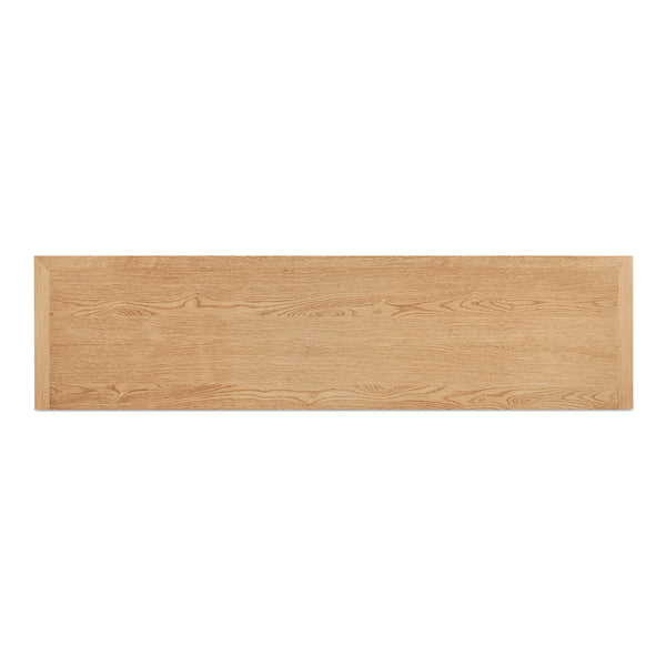 Moe's Raymond Sideboard Natural Oak with Glass Front