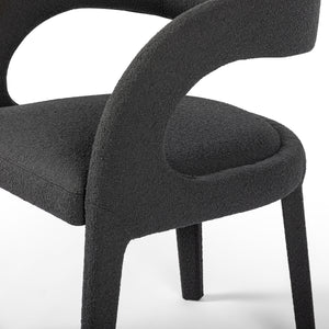 Hawkins Dining Chair In Fiqa Boucle Chrcl