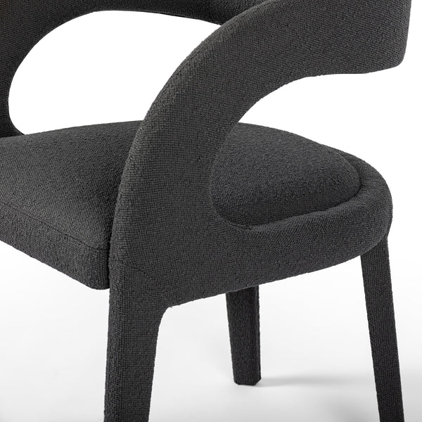Hawkins Dining Chair In Fiqa Boucle Chrcl