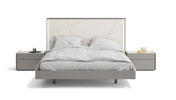 Romy King Bed in Grey