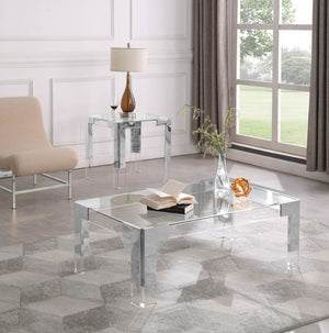 Alberto Coffee Table In Chrome