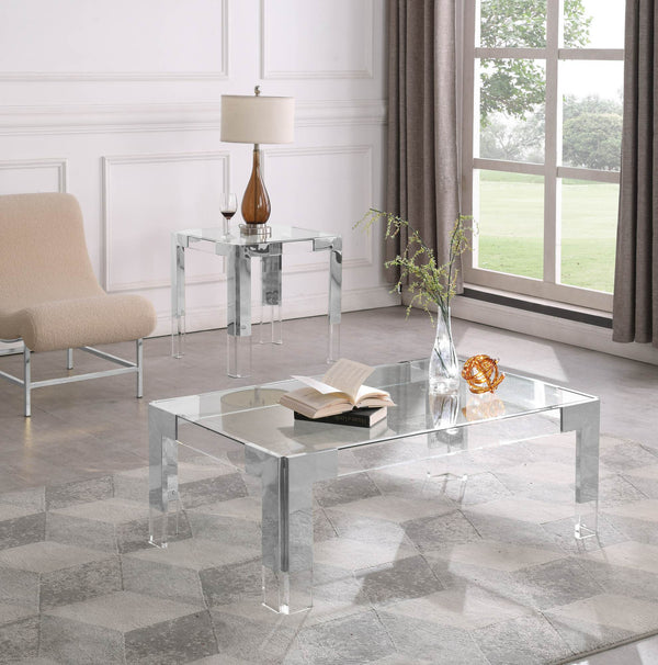 Alberto Coffee Table In Chrome