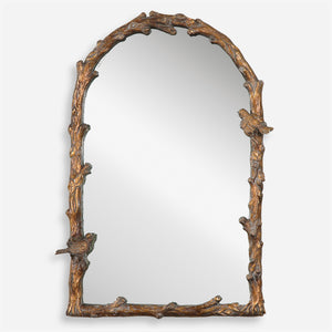Paza Antique Gold Arch Mirror