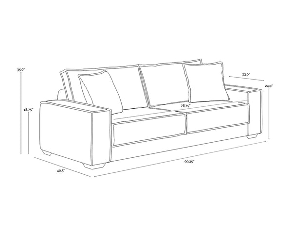 CALISTA SOFA - NAVARRO STONE