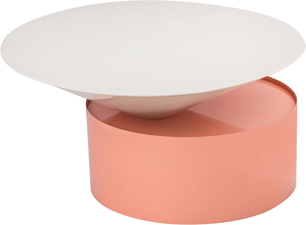 Abel Coffee Table In White and Pink
