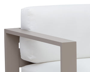 TAVIRA ARMCHAIR - GREIGE - STINSON WHITE