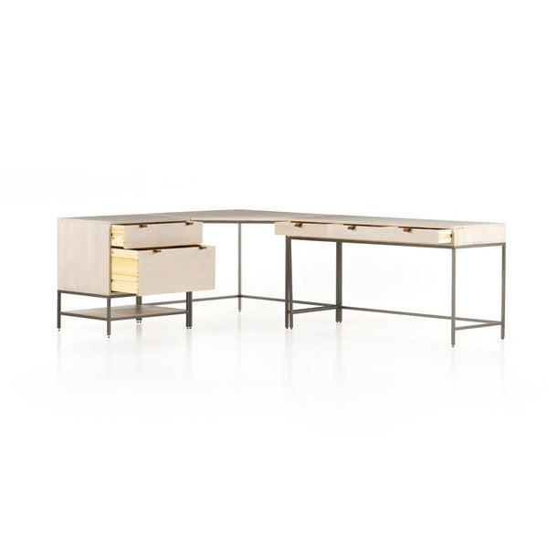 Trey Desk System - Dove Poplar