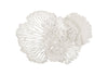 Flower Wall Art White, Medium