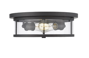 Savannah 2 Light Flush Mount in Bronze Finish