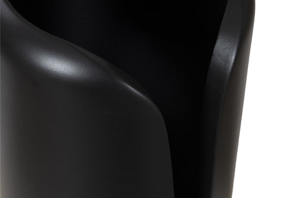 Interval Wood Vase, Black, Large