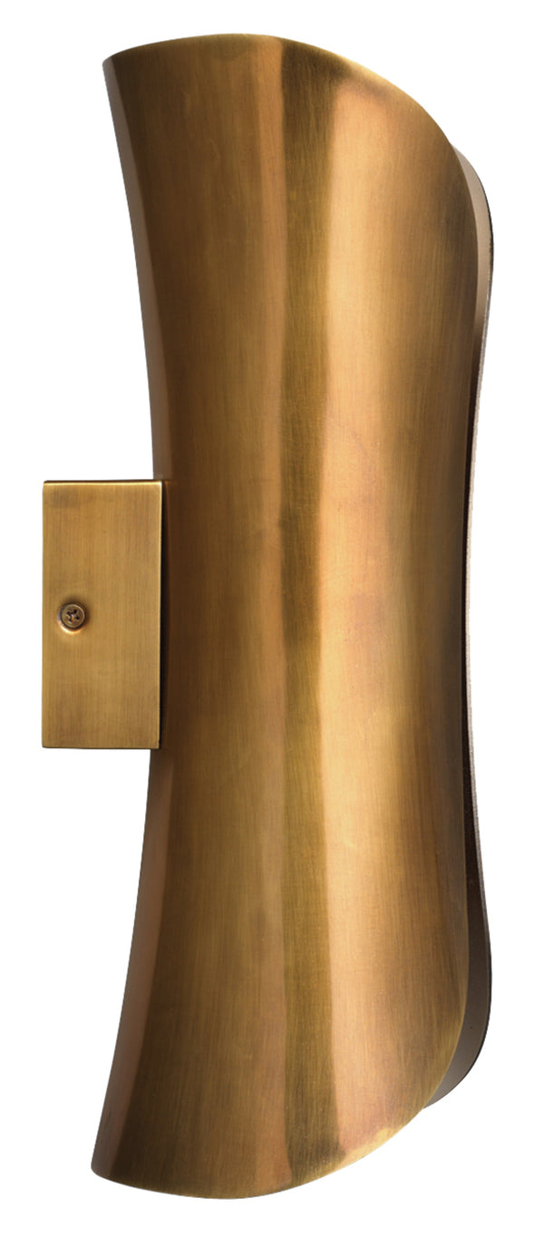 Capsule 1-Light Steel Sconce, Antique Brass