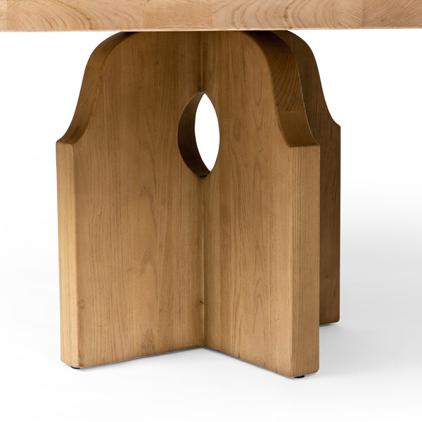 Allandale Round Dining Table In Natural Elm