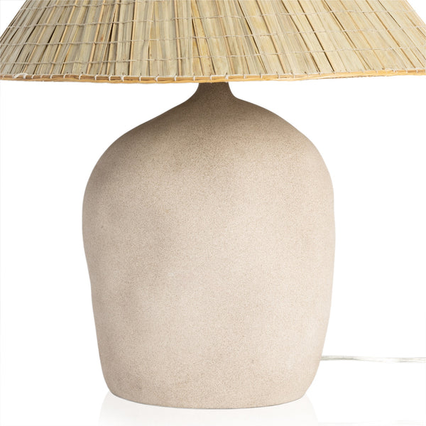 Cobb Table Lamp In Sand Porcelain