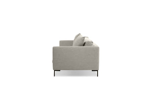 TAUT Fabric Sofa in light grey tweed black pc legs