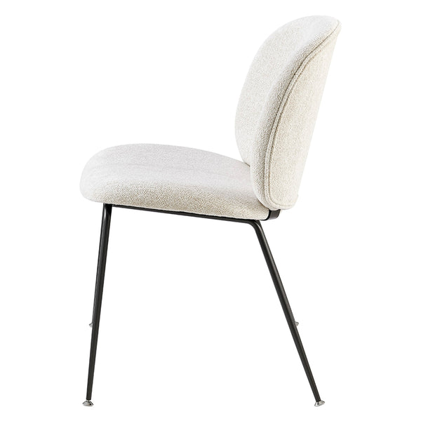 Nisha KD Fabric Dining Side Chair, Posh Ivory