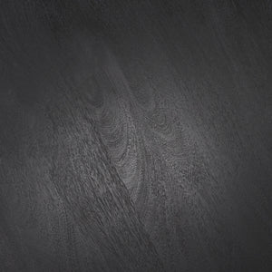 Soma Textured Black Acacia Wood Round Dining Table