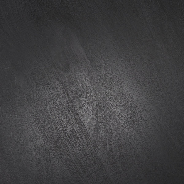 Soma Textured Black Acacia Wood Round Dining Table