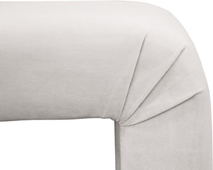 Dale Bench In Cream Velvet