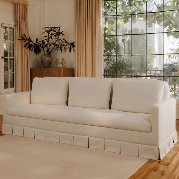 Moe's Pellicano Sofa in Cream Performance Fabric