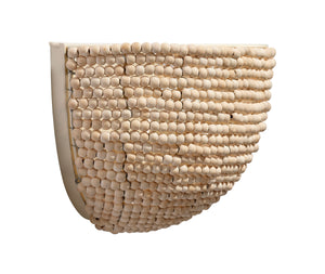  Barnacle 1-Light Beaded Demi Lune Wall Sconce