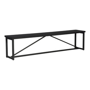 Sierra Bench Black with Reclaimed Pine Top