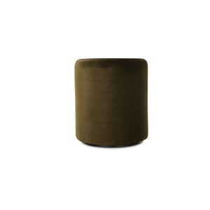 Moe's Dane Swivel Dining Chair in Faux Green Mohair