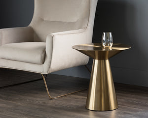 Carmel Side Table - Yellow Gold