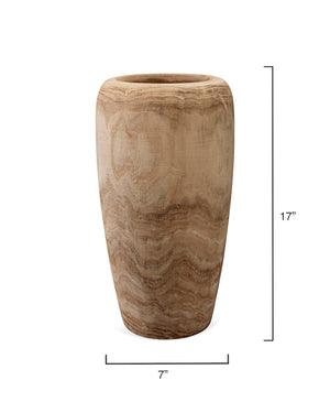 Ojai Wooden Decorative Vase