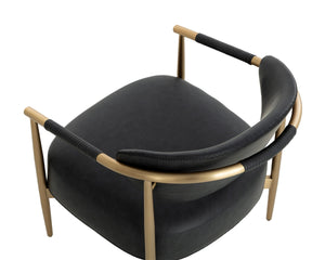 HELOISE LOUNGE CHAIR - BRAVO BLACK