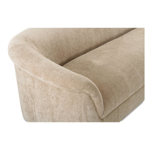 Moe's Thora Beige Velvet Sofa