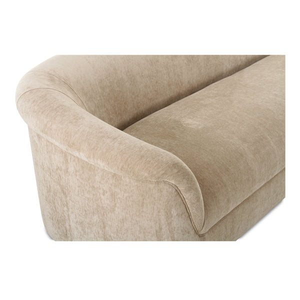 Moe's Thora Beige Velvet Sofa