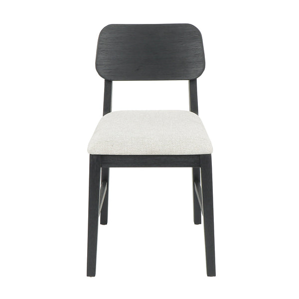 Deaven Upholstered Dining Chair Set of 2 - Black