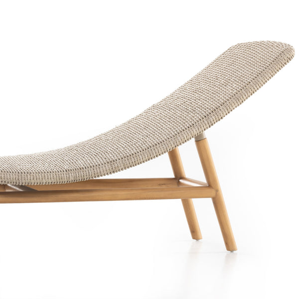 Portia Outdoor Chaise Lounge In White