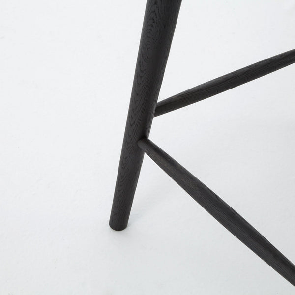 Lewis Windsor Counter Stool-Black Oak