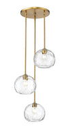Chloe 3 Light Pendant in Olde Brass Finish