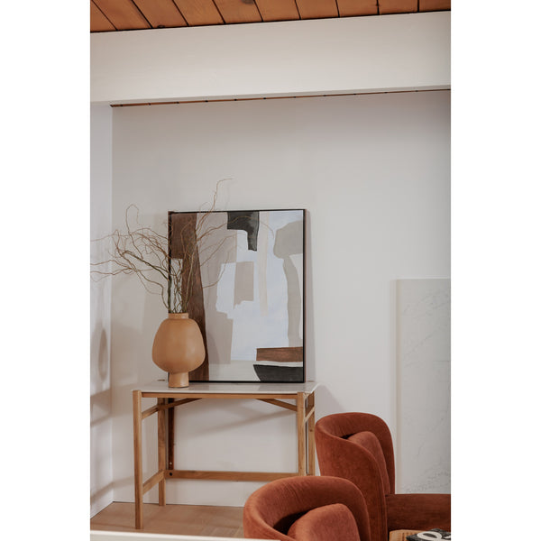 Oma Decorative Vessel in Beige from Moe's