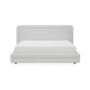 Moe's Tory King Bed in Pebble Upholstery