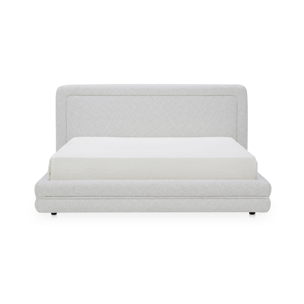 Moe's Tory King Bed in Pebble Upholstery