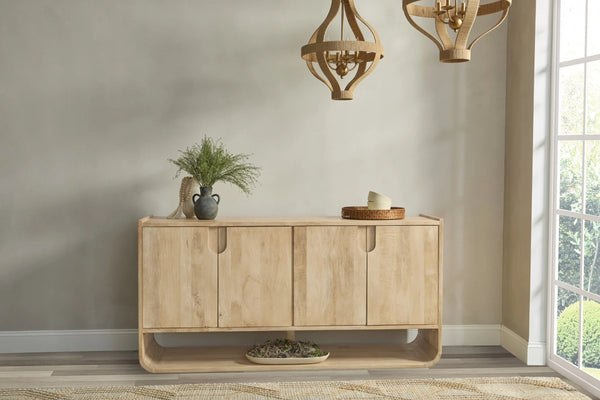 Laguna Solid Wood 4Dr Buffet in Natural Maple