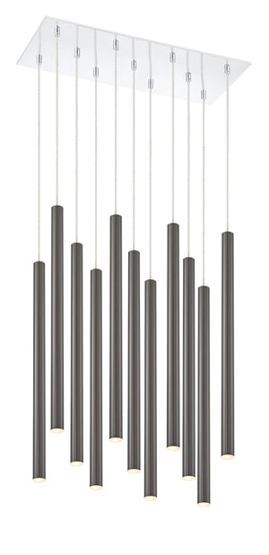 Forest 11 Light Island/Billiard in Chrome Finish