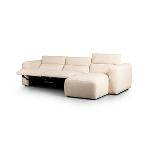 Radley Power Recliner 3-Piece Sectional W/ Chaise - Antigo Natural