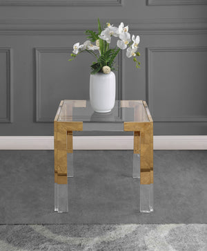 Alberto End Table In Gold