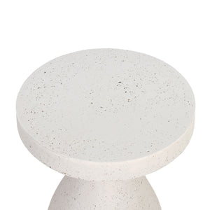 Koda Outdoor End Table In Textured Grey