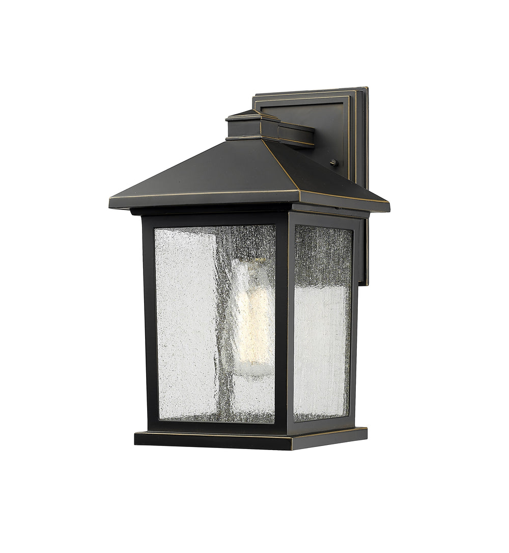 Portland 1 Light Outdoor Wall Light in Oil Rubbed Bronze Finish