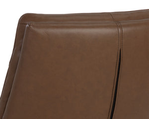 KELLER SWIVEL LOUNGE CHAIR - MISSOURI MAHOGANY LEATHER