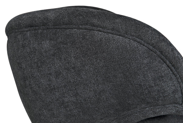 Valerie Sungkai/Mindi Chair in Charcoal Black with Ocean Grey Fabric
