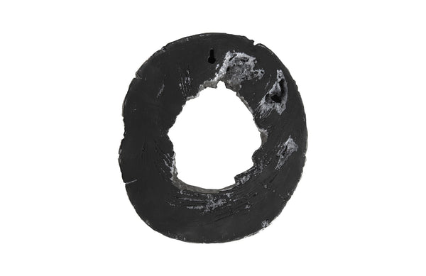 Cast Eroded Wood Circle Wall Tile