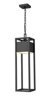 Barwick 1 Light Outdoor Chain Mount Ceiling Fixture in Black Finish
